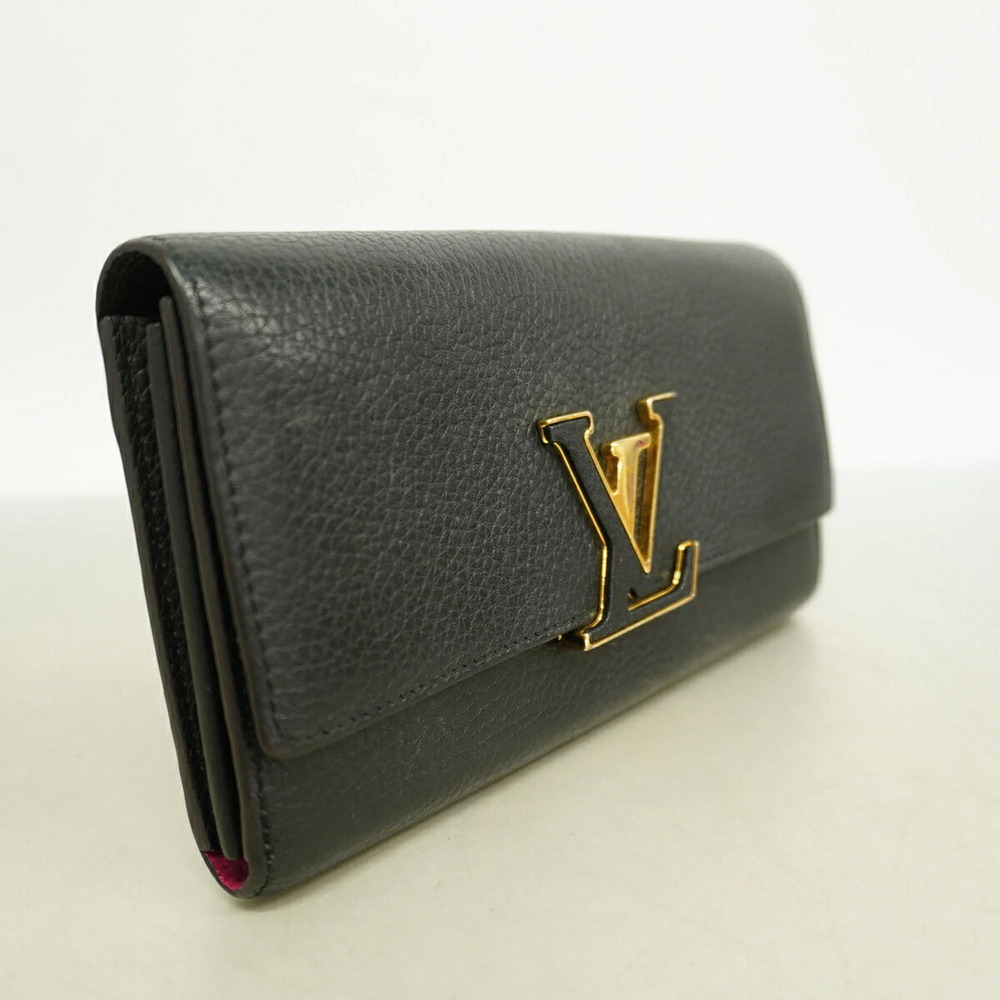 Louis Vuitton Long Wallet, Taurillon Leather, Portefeuille Capucines, M61248,... - Picture 2 of 8